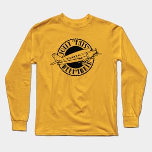 Jolly "Fats" Weehawkin Air Lines Logo (black) Long Sleeve T-Shirt